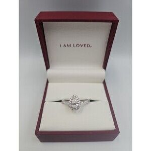 Lab-created Pear Diamond engagement ring Size 9 From Helzberg 1 CTW - 14K $1800